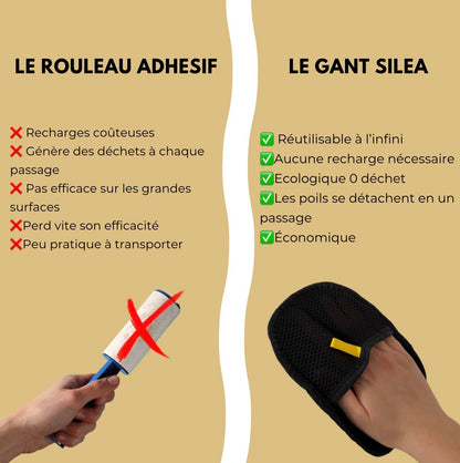 SILEA - Gant anti-poils et poussières